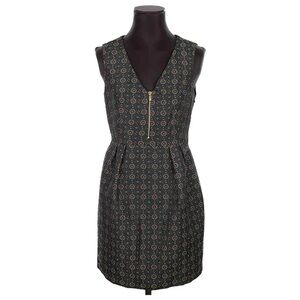 TARA JARMON Sleeveless black v neck Mini Dress Size 42